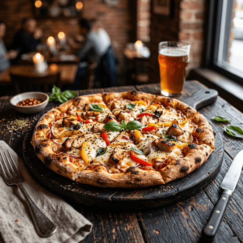 Delicious Chicken Pizza